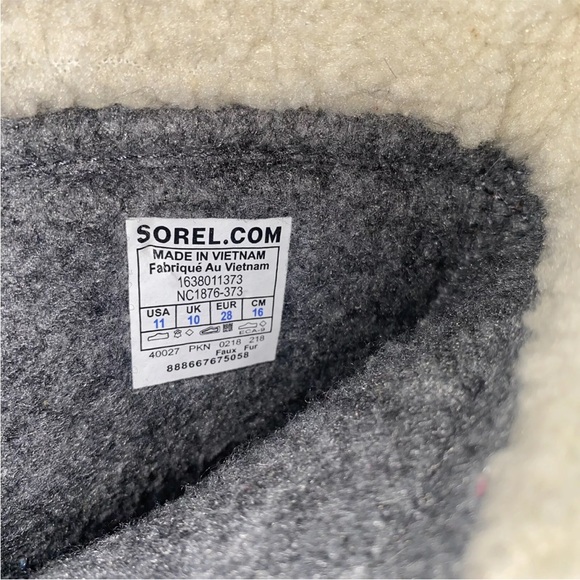 Sorel Kids Boots Size 11 Waterproof 1964 PAC Strap closure Suede Snow Rain - Picture 6 of 10